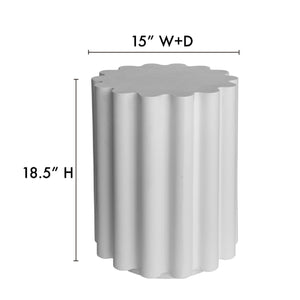   Modern European furniture - Scalloped Indoor/Outdoor Accent Table - www.oroa.com | Oroa.com