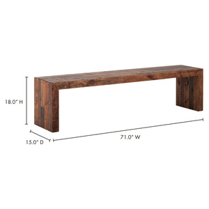   Modern European furniture - Rustic Pine Dining Bench - www.oroa.com | Oroa.com