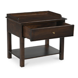   Modern European furniture - Brown Mango Wood Nightstand - www.oroa.com | Oroa.com