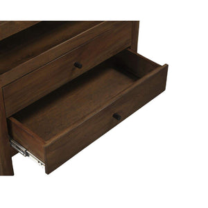   Modern European furniture - Brown Wooden 2-Drawer Nightstand - www.oroa.com | Oroa.com