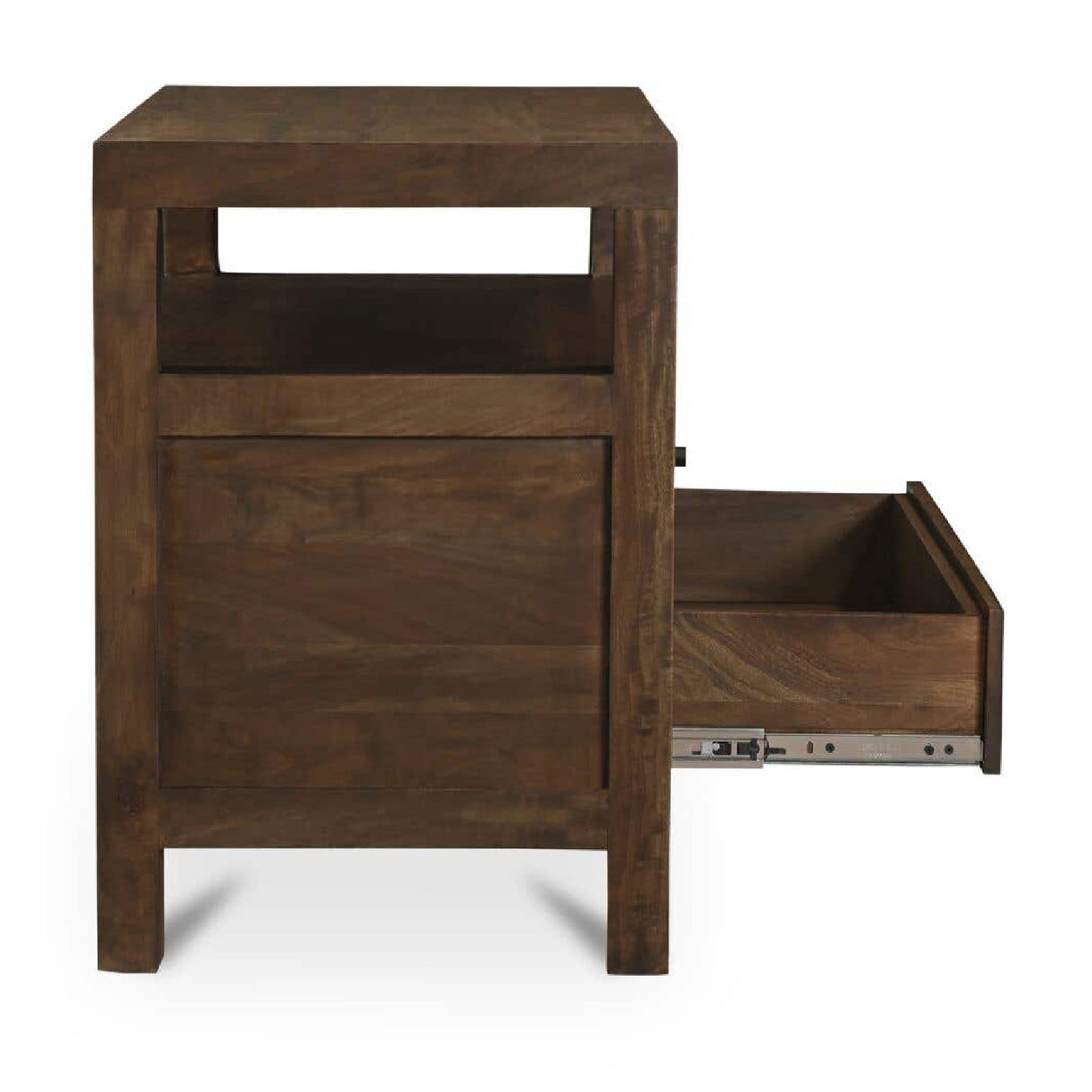   Modern European furniture - Brown Wooden 2-Drawer Nightstand - www.oroa.com | Oroa.com