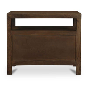   Modern European furniture - Brown Wooden 2-Drawer Nightstand - www.oroa.com | Oroa.com
