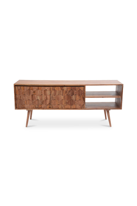   Modern European furniture - Natural Sheesham Media Cabinet - www.oroa.com | Oroa.com
