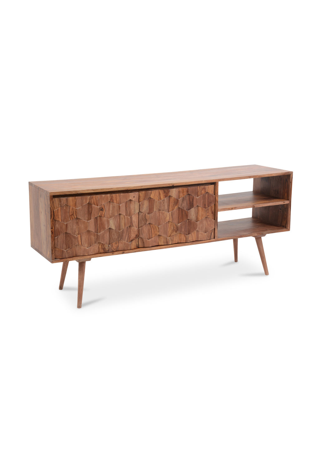   Modern European furniture - Natural Sheesham Media Cabinet - www.oroa.com | Oroa.com