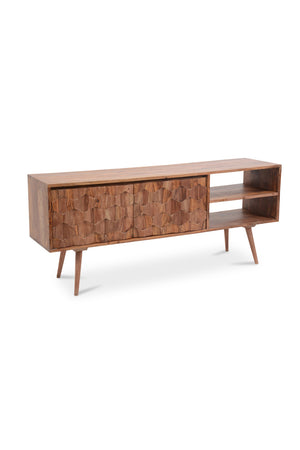   Modern European furniture - Natural Sheesham Media Cabinet - www.oroa.com | Oroa.com