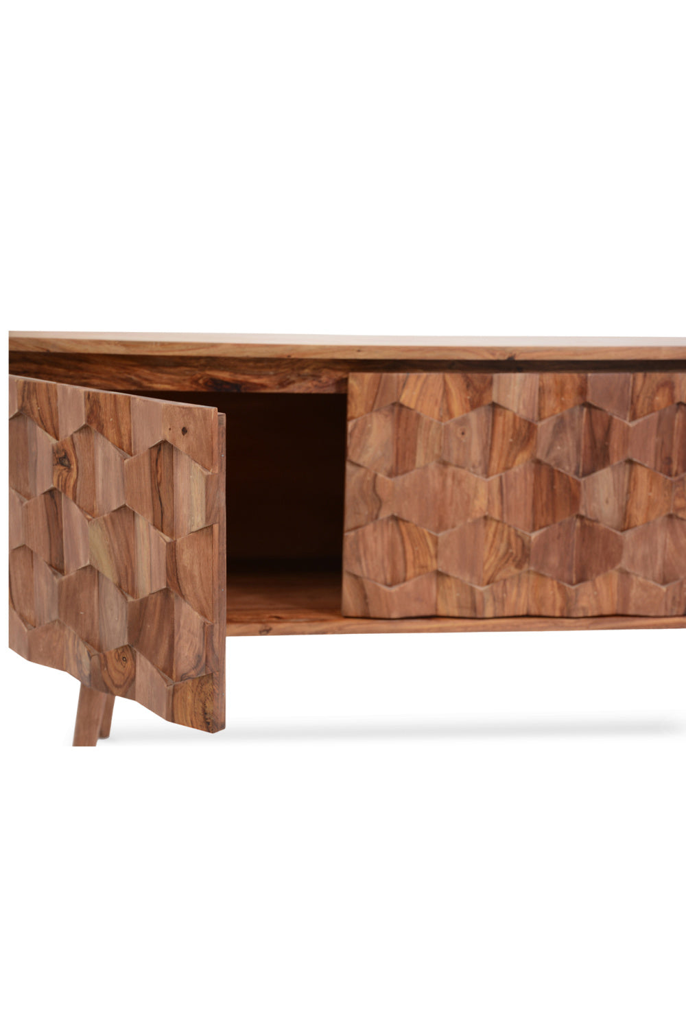   Modern European furniture - Natural Sheesham Media Cabinet - www.oroa.com | Oroa.com