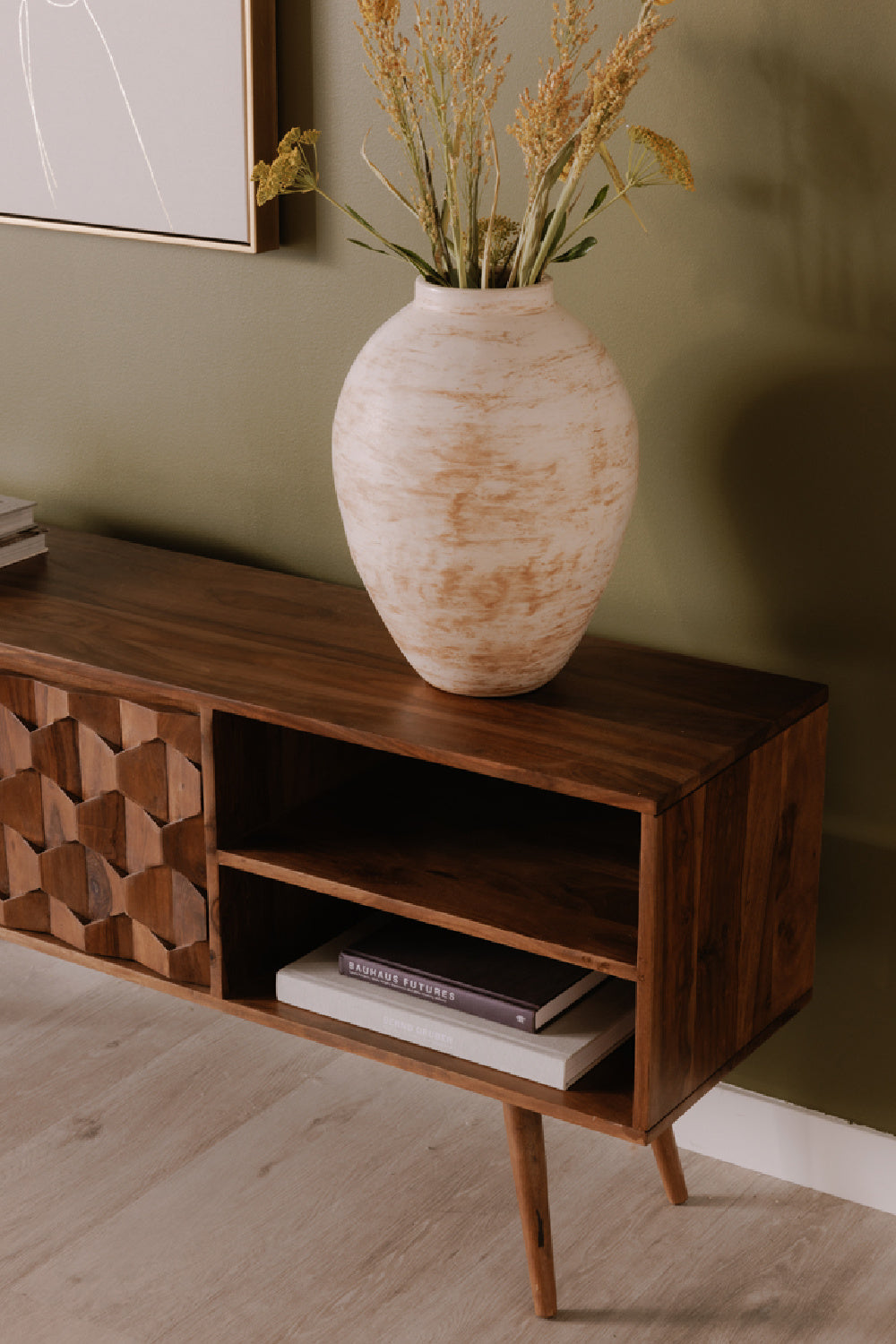   Modern European furniture - Natural Sheesham Media Cabinet - www.oroa.com | Oroa.com