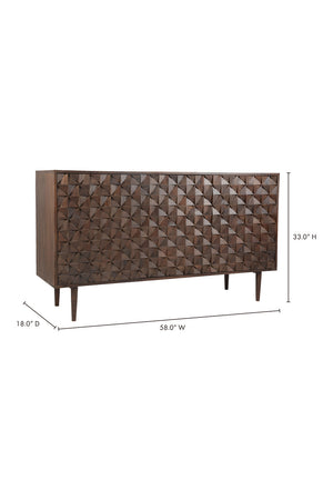   Modern European furniture - 3-Door Wood Sideboard - www.oroa.com | Oroa.com