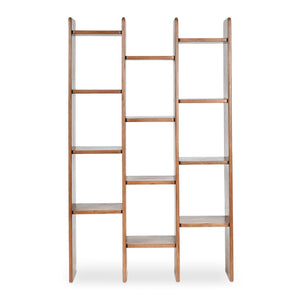   Modern European furniture - Solid Acacia 12-Shelf Bookcase - www.oroa.com | Oroa.com