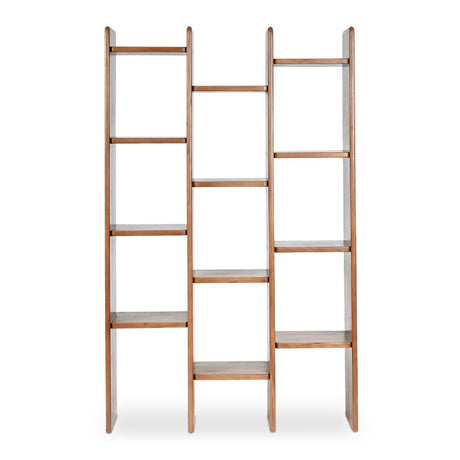   Modern European furniture - Solid Acacia 12-Shelf Bookcase - www.oroa.com | Oroa.com