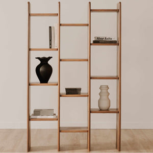   Modern European furniture - Solid Acacia 12-Shelf Bookcase - www.oroa.com | Oroa.com
