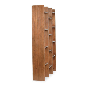   Modern European furniture - Solid Acacia 12-Shelf Bookcase - www.oroa.com | Oroa.com