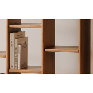   Modern European furniture - Solid Acacia 12-Shelf Bookcase - www.oroa.com | Oroa.com