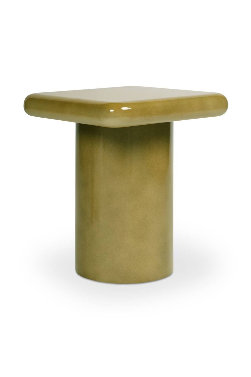   Modern European furniture - Green Lacquered Square Side Table - www.oroa.com | Oroa.com