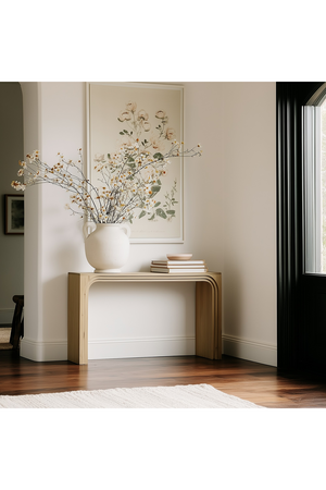   Modern European furniture - Solid Oak Arched Console Table - www.oroa.com | Oroa.com