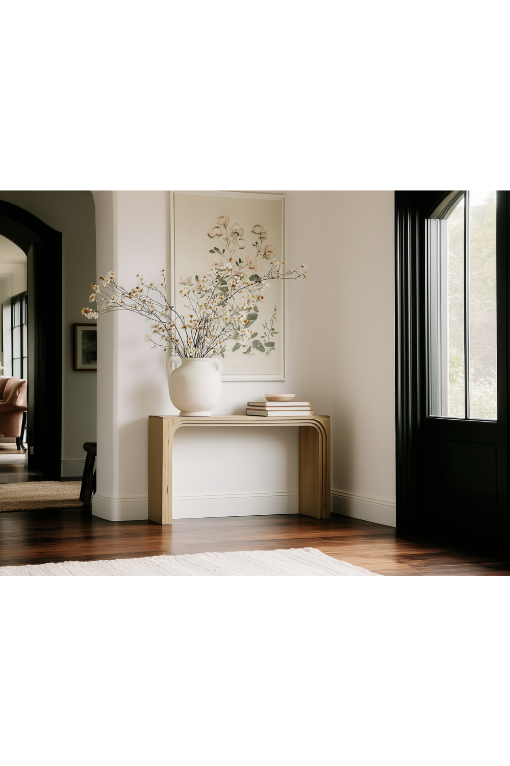   Modern European furniture - Solid Oak Arched Console Table - www.oroa.com | Oroa.com