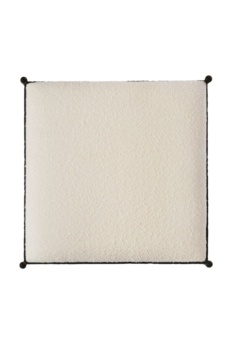   Modern European furniture - Iron Framed Cream Stool - www.oroa.com | Oroa.com