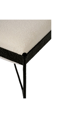   Modern European furniture - Iron Framed Cream Stool - www.oroa.com | Oroa.com