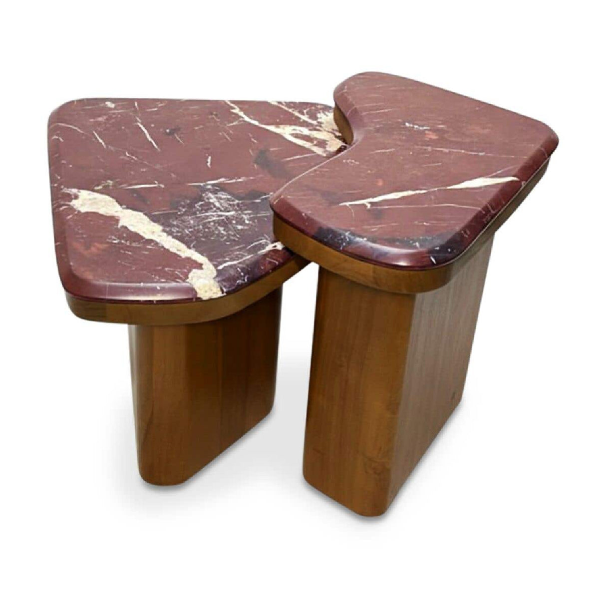   Red Marble Nesting Coffee Tables (2) | Oroa.com