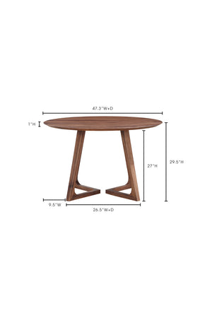   Modern European furniture - Sculptural Base Round Dining Table - www.oroa.com | Oroa.com