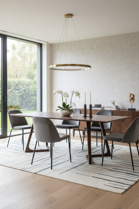   Modern European furniture - Solid Walnut Rectangular Dining Table - www.oroa.com | Oroa.com