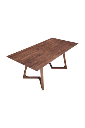   Modern European furniture - Solid Walnut Rectangular Dining Table - www.oroa.com | Oroa.com