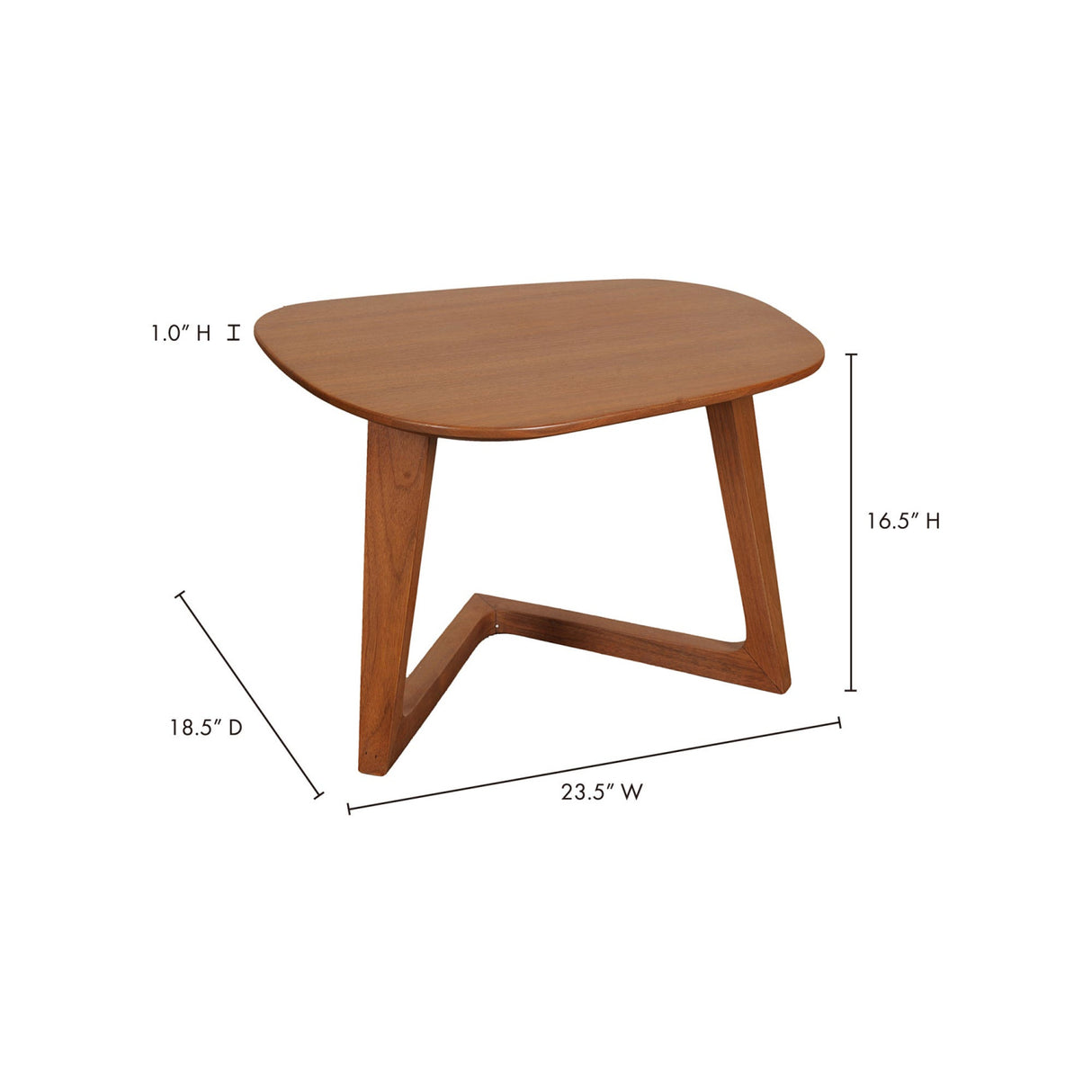   Modern European furniture - Solid Walnut End Table - www.oroa.com | Oroa.com