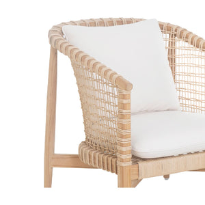   Modern European furniture - White Weave Outdoor Lounge Chair - www.oroa.com | Oroa.com