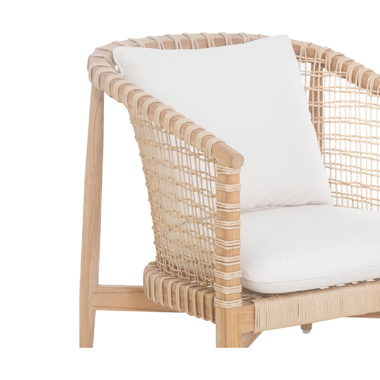   Modern European furniture - White Weave Outdoor Lounge Chair - www.oroa.com | Oroa.com