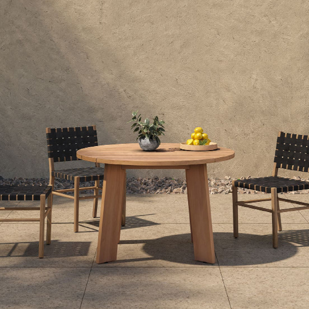   Modern European furniture - Slatted Teak Outdoor Dining Table - www.oroa.com | Oroa.com