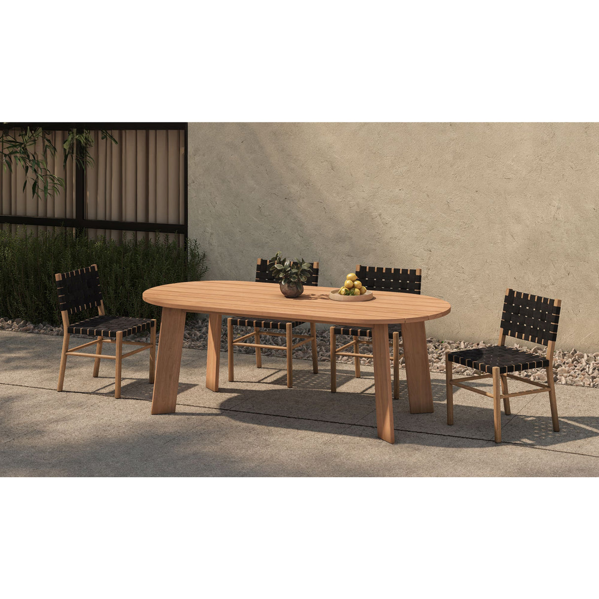   Modern European furniture - Black Woven Outdoor Dining Chair - www.oroa.com | Oroa.com