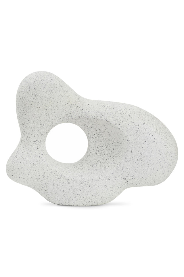 Modern European furniture - Gray Flecked Abstract Sculpture - www.oroa.com