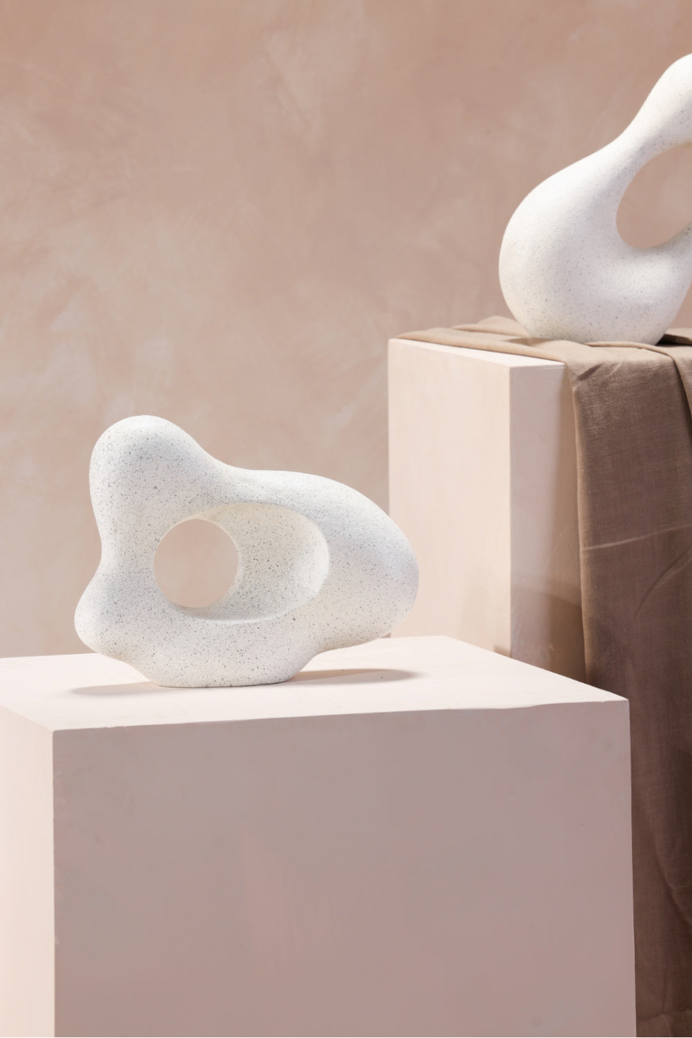   Modern European furniture - Gray Flecked Abstract Sculpture - www.oroa.com | Oroa.com