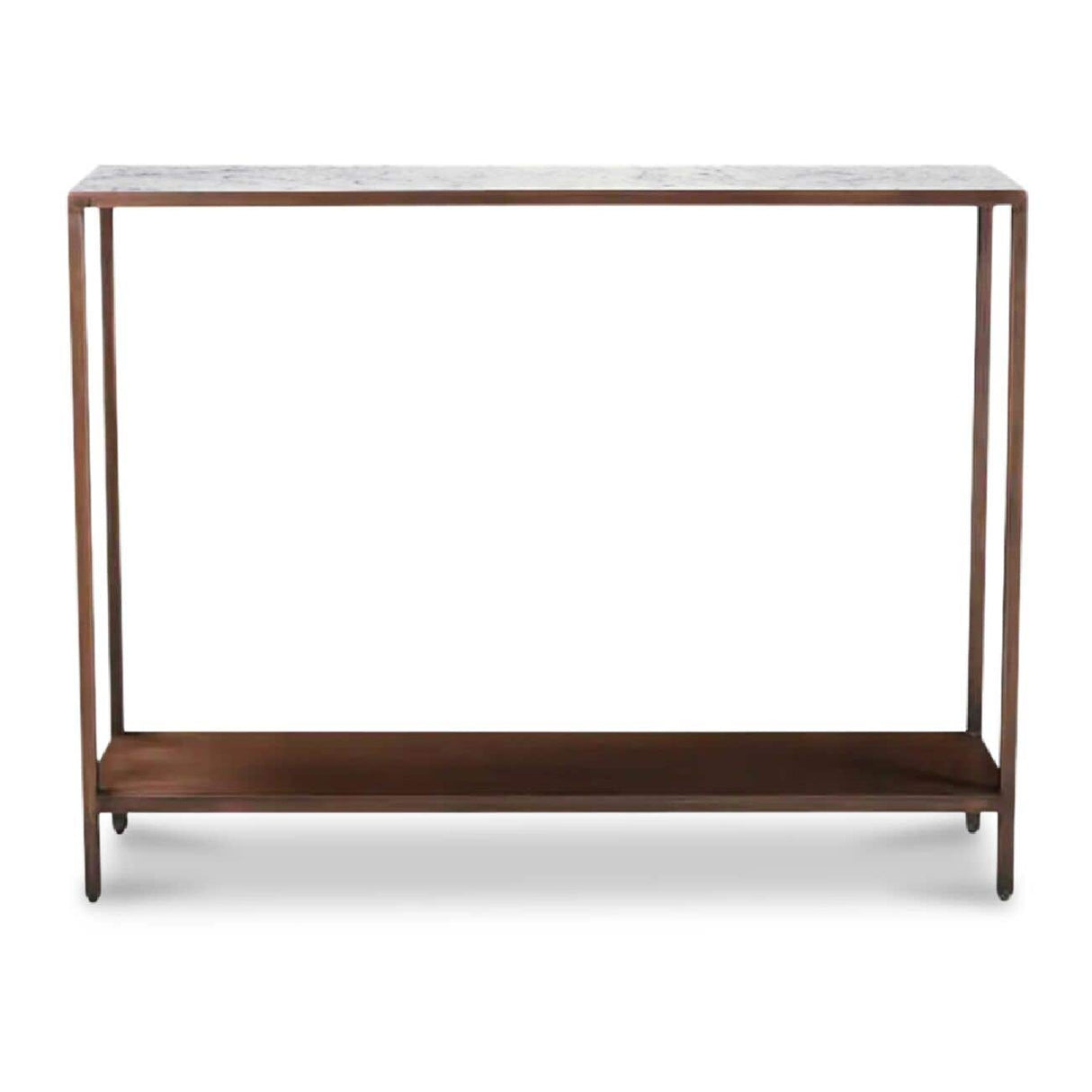   Modern European furniture - Copper Framed Marble Console Table - www.oroa.com | Oroa.com