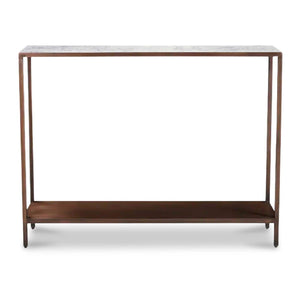   Modern European furniture - Copper Framed Marble Console Table - www.oroa.com | Oroa.com