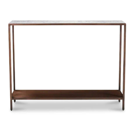   Modern European furniture - Copper Framed Marble Console Table - www.oroa.com | Oroa.com