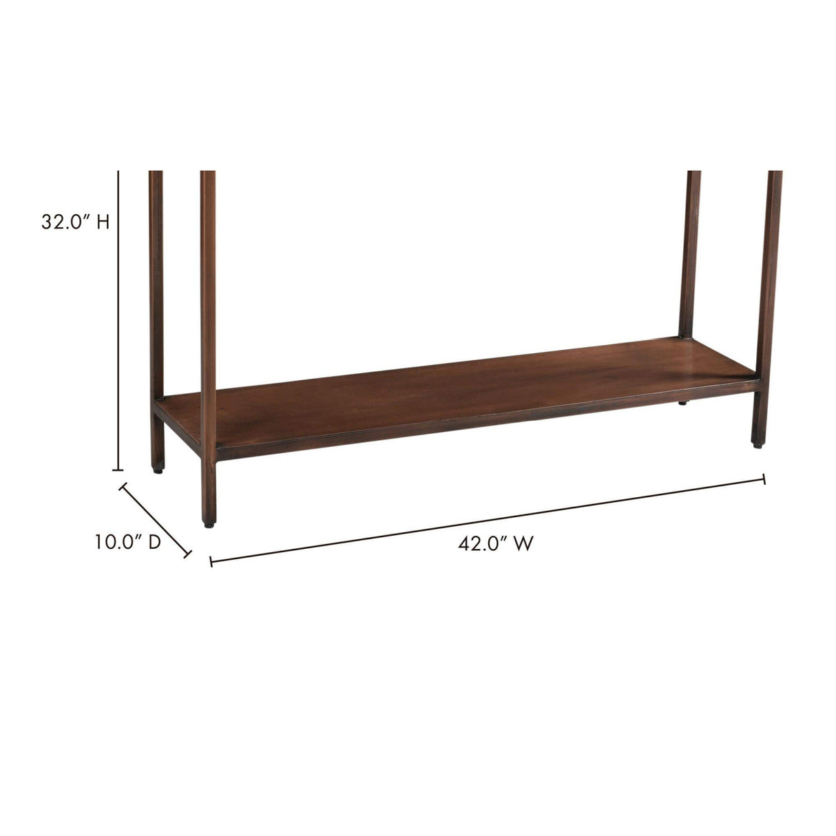   Modern European furniture - Copper Framed Marble Console Table - www.oroa.com | Oroa.com
