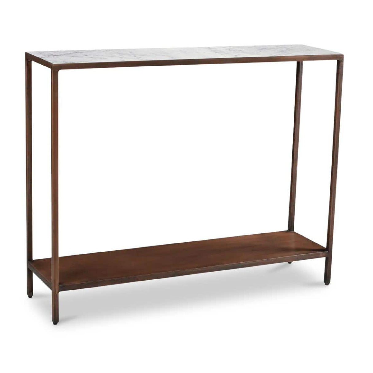   Modern European furniture - Copper Framed Marble Console Table - www.oroa.com | Oroa.com