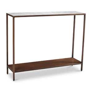   Modern European furniture - Copper Framed Marble Console Table - www.oroa.com | Oroa.com