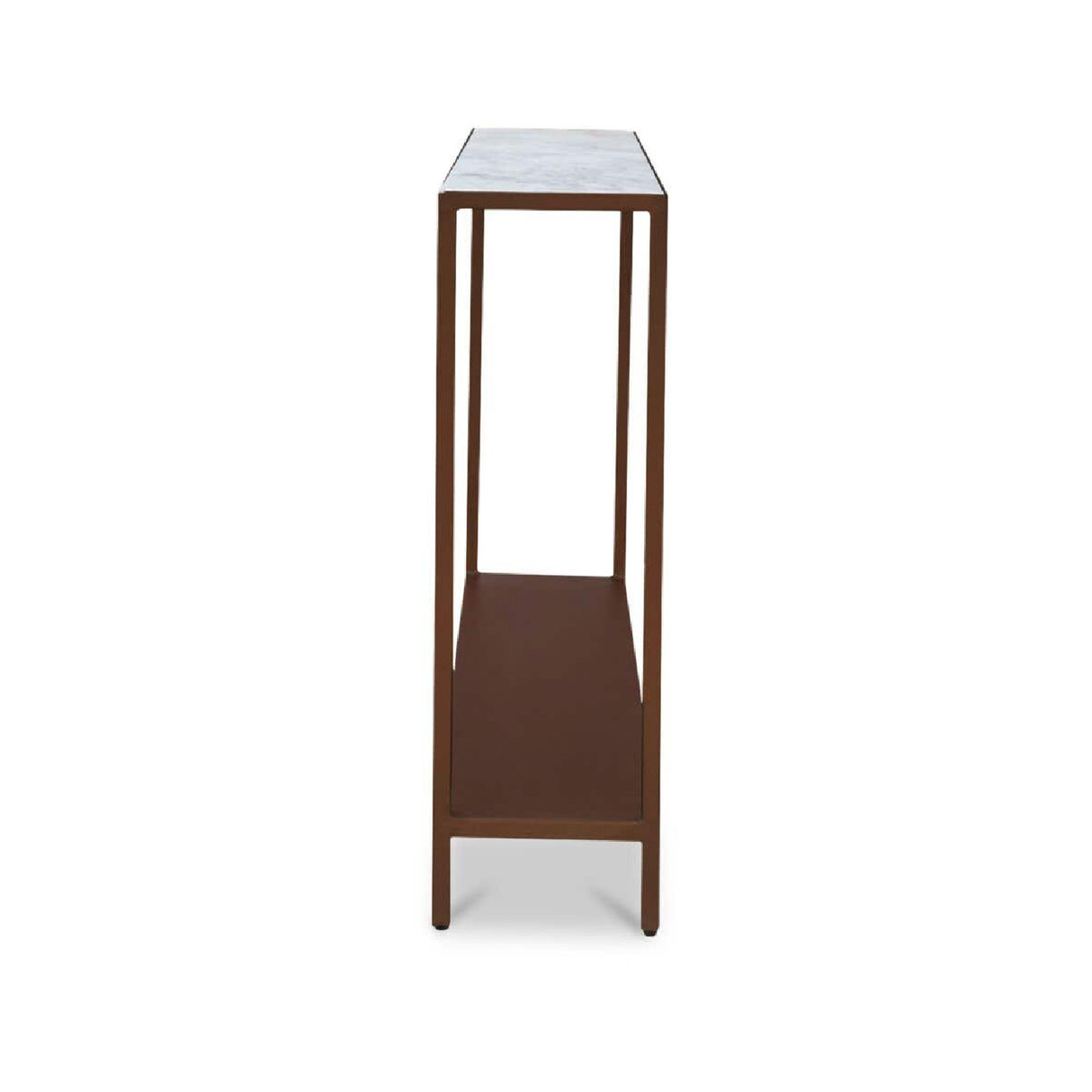   Modern European furniture - Copper Framed Marble Console Table - www.oroa.com | Oroa.com