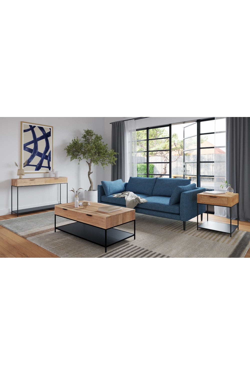   Modern European furniture - Solid Teak Wood Console Table - www.oroa.com | Oroa.com