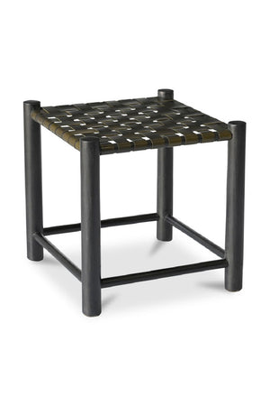   Modern European furniture - Green Woven Leather Stool - www.oroa.com | Oroa.com