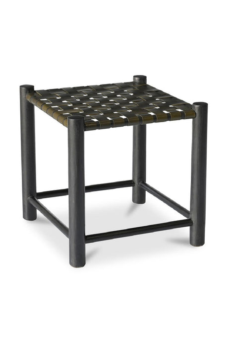   Modern European furniture - Green Woven Leather Stool - www.oroa.com | Oroa.com