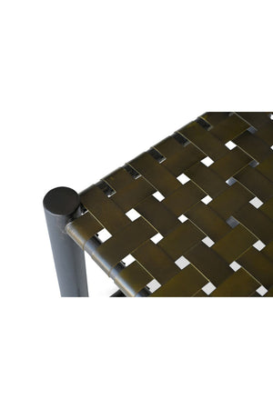   Modern European furniture - Green Woven Leather Stool - www.oroa.com | Oroa.com