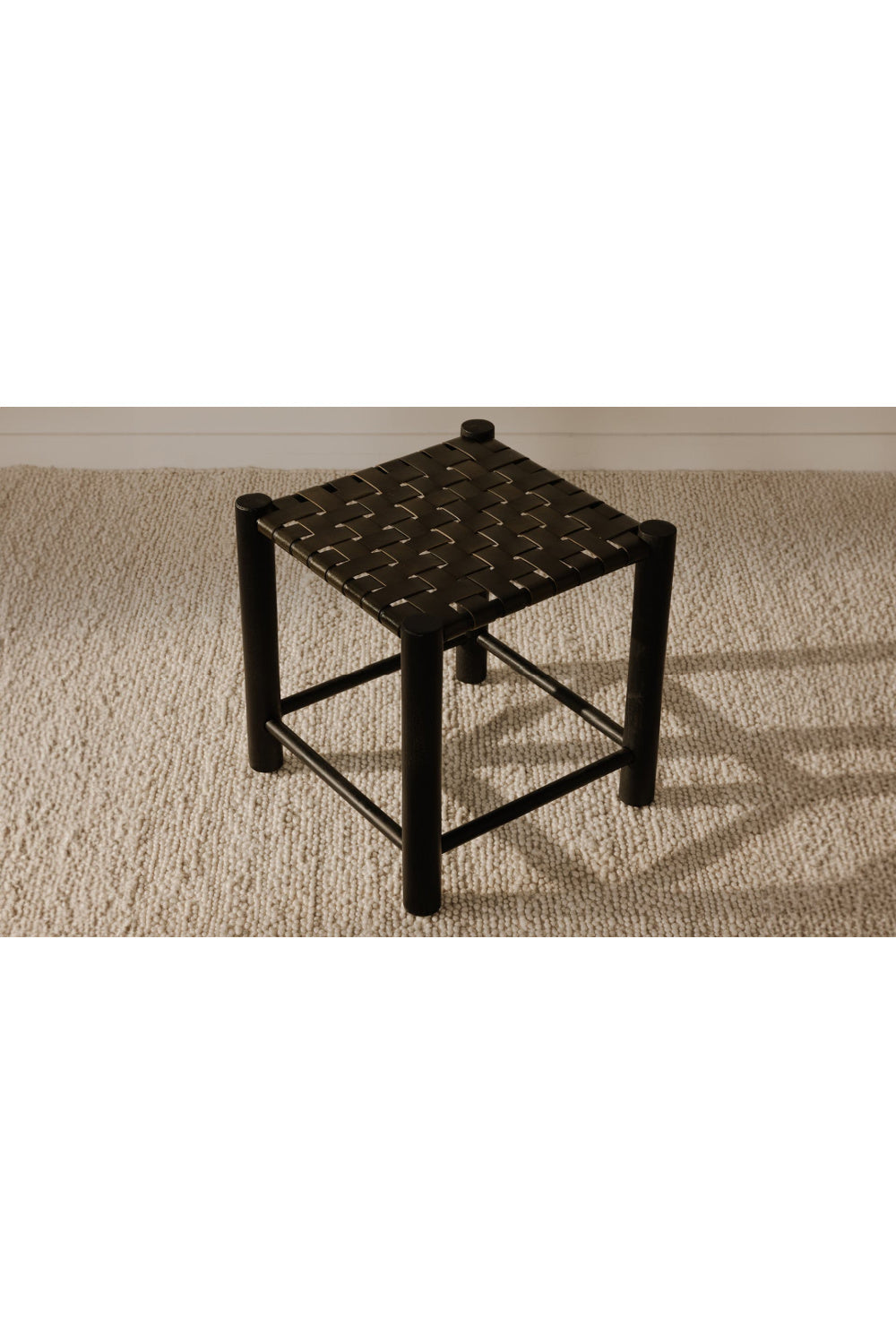  Modern European furniture - Green Woven Leather Stool - www.oroa.com | Oroa.com