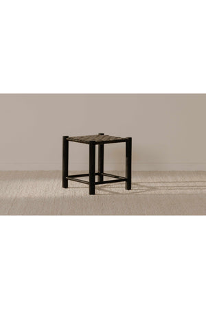   Modern European furniture - Green Woven Leather Stool - www.oroa.com | Oroa.com