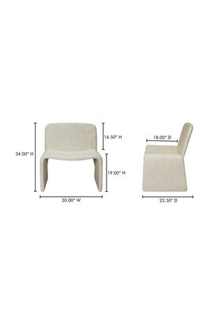   Modern European furniture - Beige Monolithic Accent Chair - www.oroa.com | Oroa.com