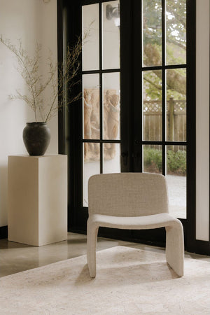   Modern European furniture - Beige Monolithic Accent Chair - www.oroa.com | Oroa.com