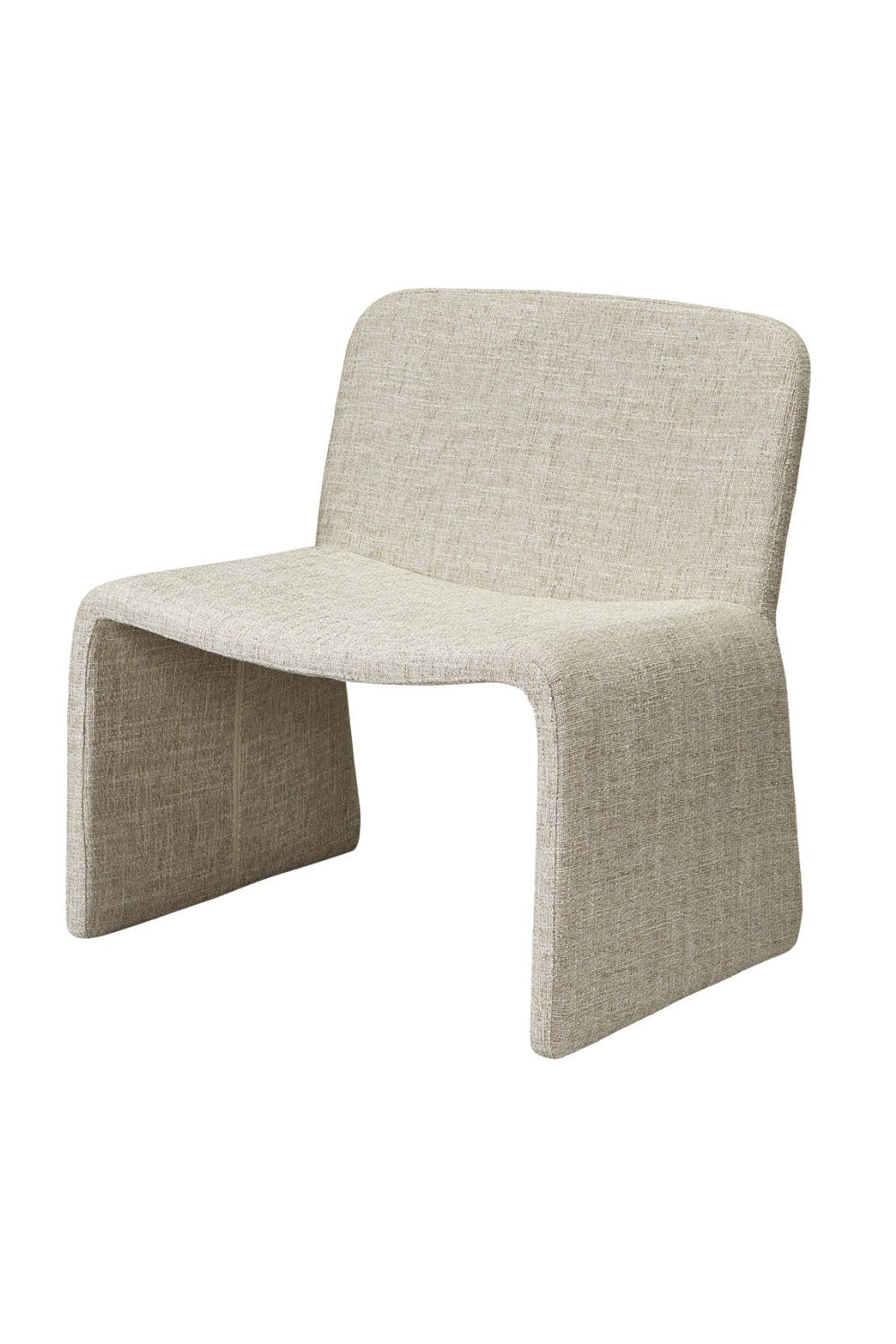   Modern European furniture - Beige Monolithic Accent Chair - www.oroa.com | Oroa.com