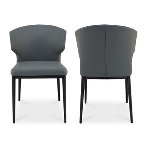   Modern European furniture - Vegan Leather Dining Chair Set (2) - www.oroa.com | Oroa.com